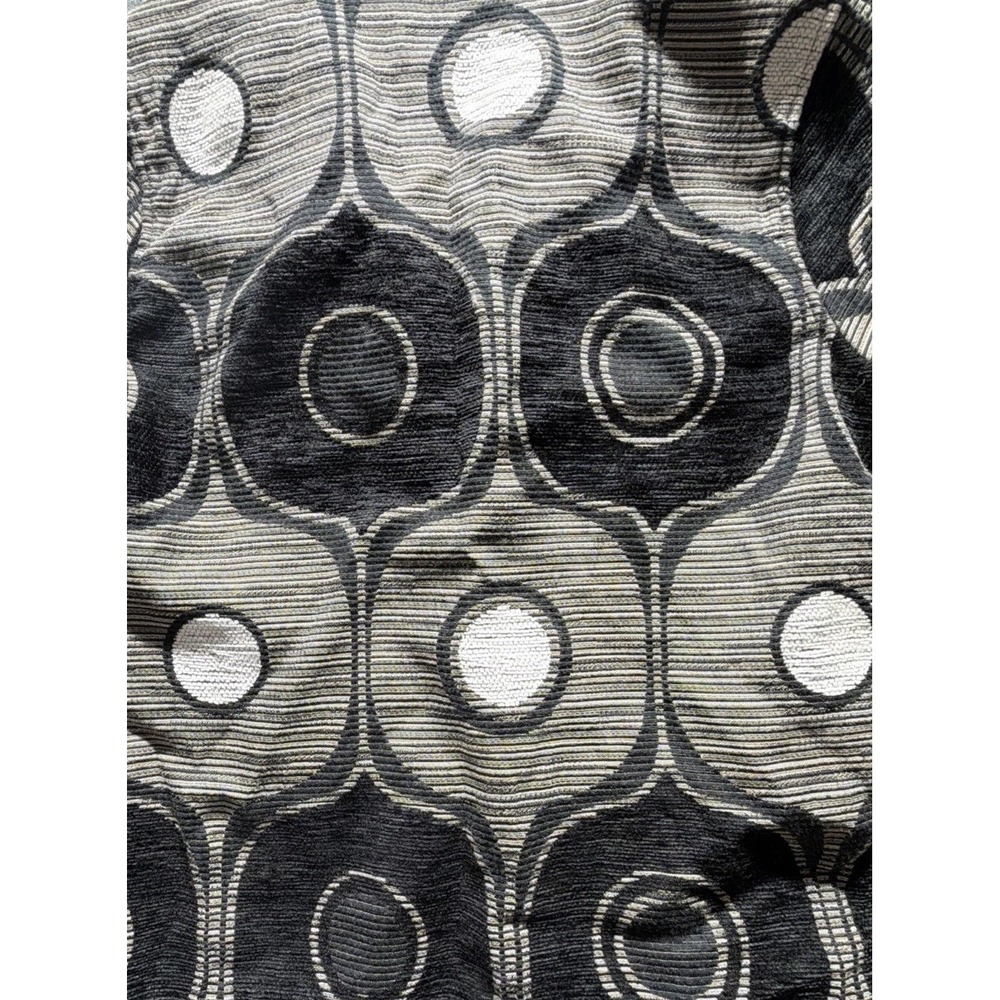 Khangura 90's Womens Tapestry Jacket Black, Gray, White Geometric Design. Sz. L - Picture 6 of 10